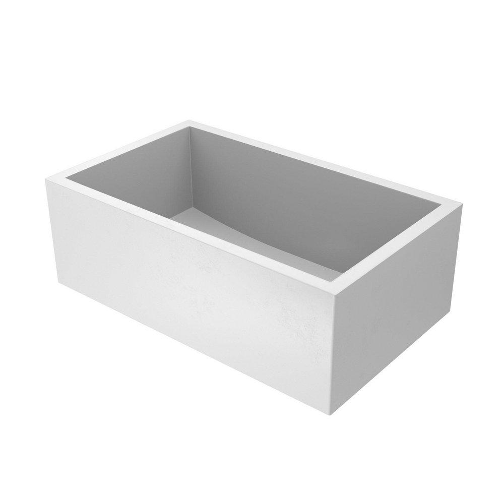 Native Trails Pearl 30 x 18 in. Concrete Single Bowl Farmhouse Kitchen Sink 