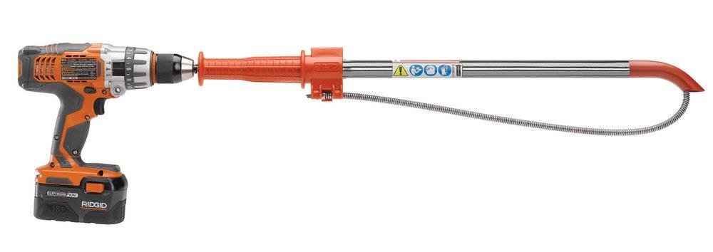 RIDGID Red Urinals and Shower Drains Auger 