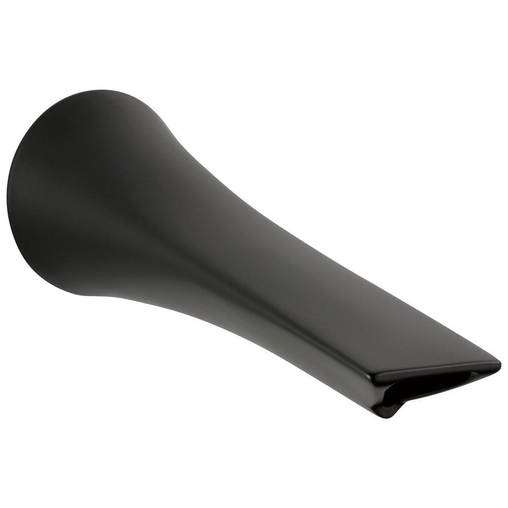 Brizo Matte Black 9 in. Tub Spout (Less Diverter) 