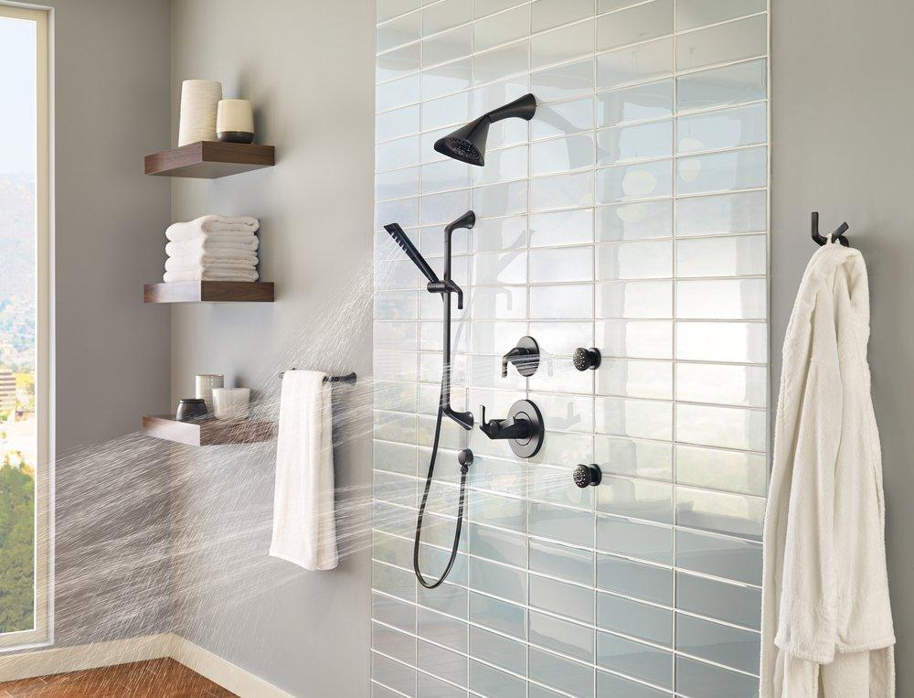 Brizo Chrome Thermostatic Shower Faucet Trim with Double Lever Handle (Trim Only) 