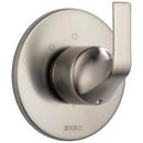 Tub and Shower Diverter Valve with Single Lever Handle in Brilliance Luxe Nickel