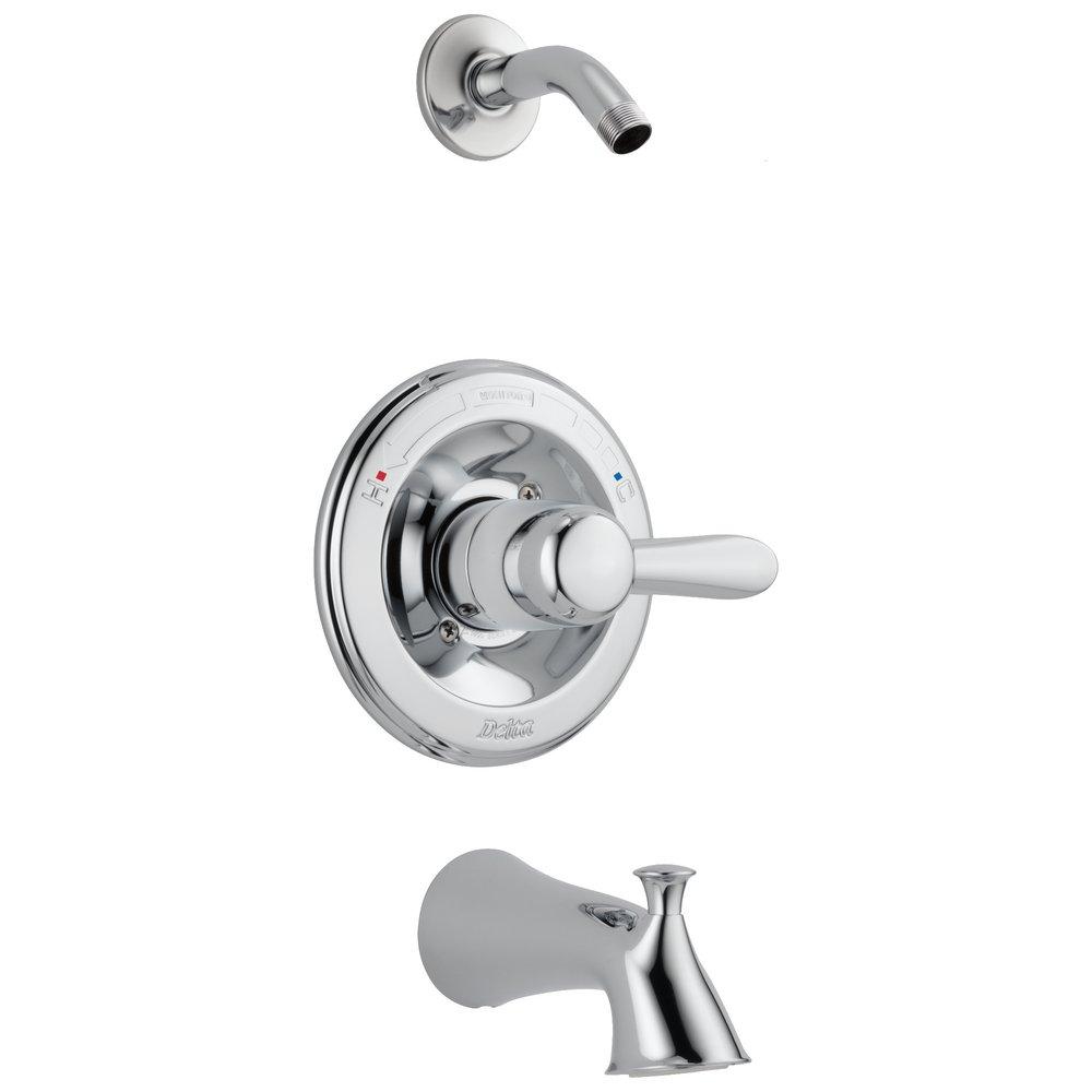 Delta Faucet Chrome Single Handle Single Function Bathtub & Shower Faucet Trim Only 