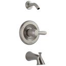Delta Faucet Brilliance&reg; Stainless Single Handle Single Function Bathtub & Shower Faucet Trim Only 