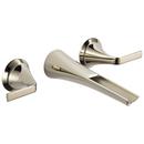 Two Handle Centerset Bathroom Sink Faucet in Polished Nickel