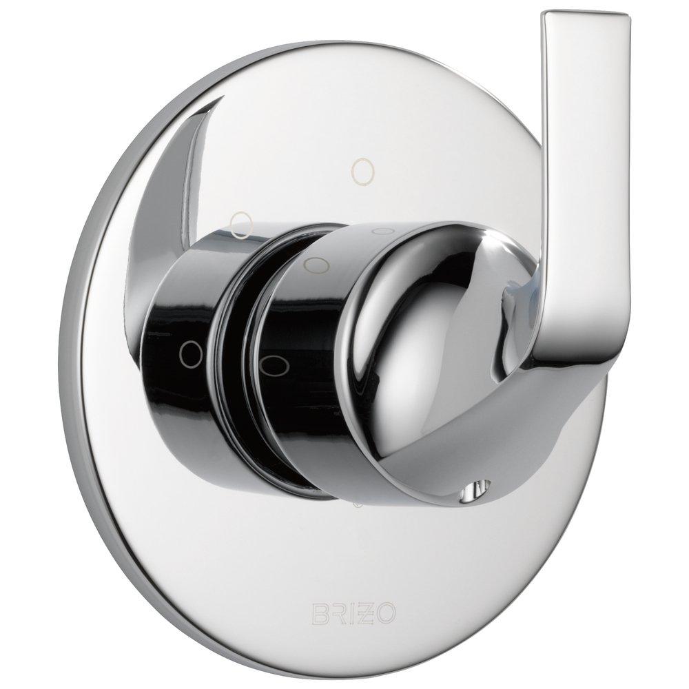 Brizo Chrome Tub and Shower Diverter Valve with Single Lever Handle 