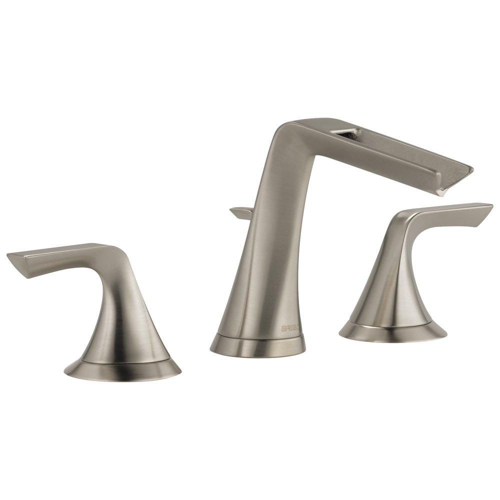 Brizo Luxe Nickel Two Handle Widespread Bathroom Sink Faucet 