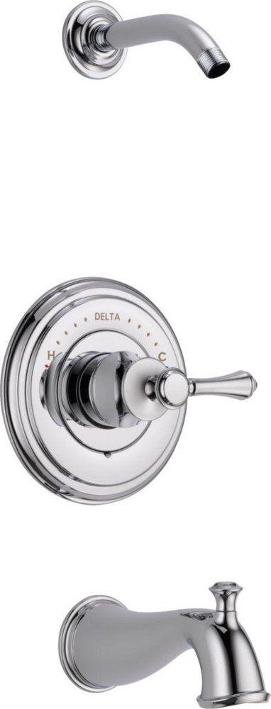 Delta Faucet Chrome No Handle Bathtub & Shower Faucet (Trim Only) 