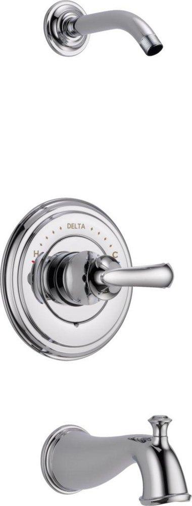 Delta Faucet Chrome No Handle Bathtub & Shower Faucet (Trim Only) 