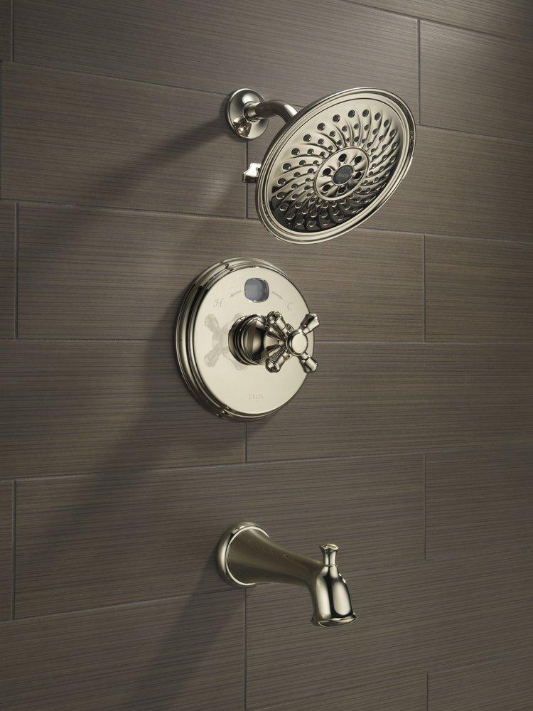 Delta Faucet Chrome Multi Function H2Okinetic®, Full Body and Pause Showerhead 