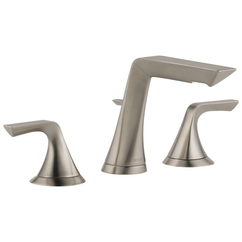 Brizo Luxe Nickel Two Handle Widespread Bathroom Sink Faucet 