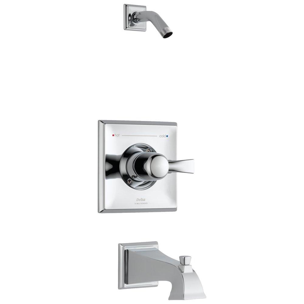 Delta Faucet Chrome Single Handle Single Function Bathtub & Shower Faucet Trim Only 