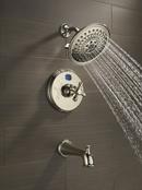 Delta Faucet Brilliance Stainless Multi Function H2Okinetic&reg;, Full Body and Pause Showerhead 