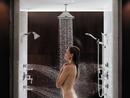 Brizo Luxe Nickel 1/2 x 2-3/8 x 6 in. NPT Solid Brass Shower Arm and Flange 