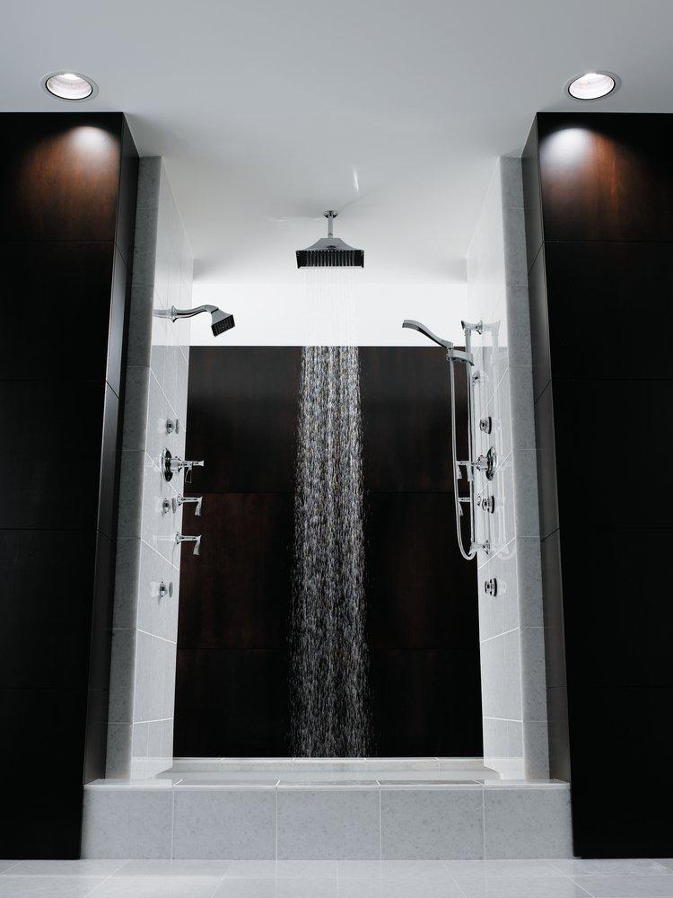Brizo Luxe Nickel 1/2 x 2-3/8 x 6 in. NPT Solid Brass Shower Arm and Flange 
