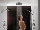 Brizo Luxe Nickel 1/2 x 2-3/8 x 6 in. NPT Solid Brass Shower Arm and Flange 