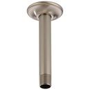 6 in. Ceiling Mounted Shower Arm and Flange in Luxe Nickel