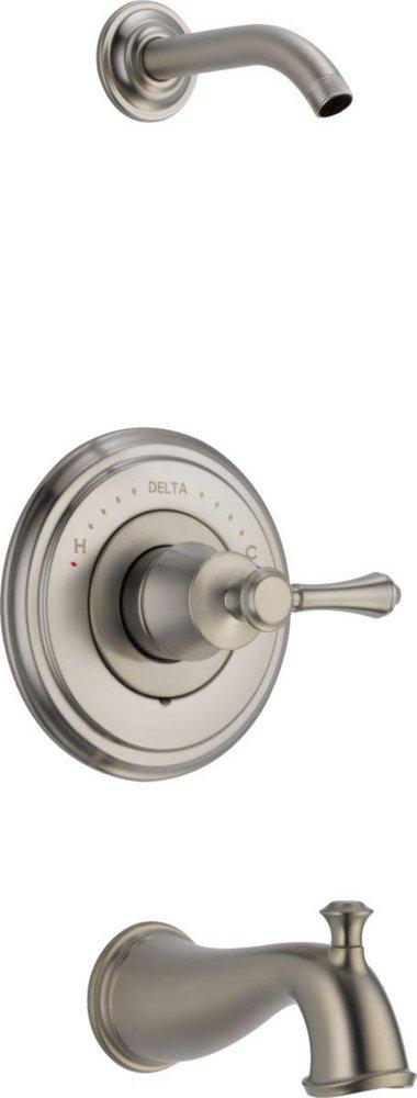 Delta Faucet Brilliance Stainless No Handle Bathtub & Shower Faucet (Trim Only) 