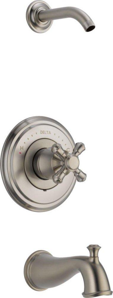 Delta Faucet Stainless No Handle Bathtub & Shower Faucet (Trim Only) 