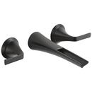 Brizo Matte Black Two Handle Widespread Bathroom Sink Faucet 