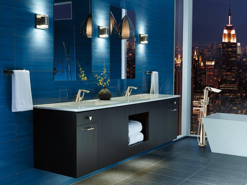 Brizo Polished Nickel 8 in. Towel Bar 