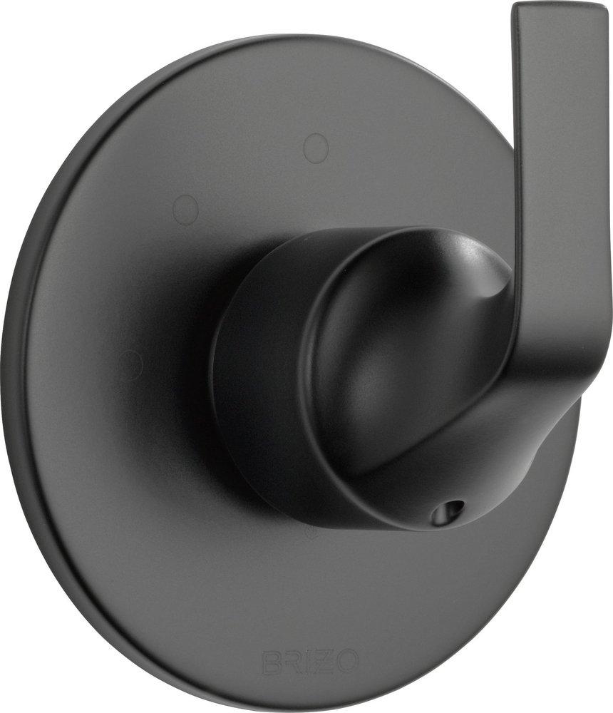 Brizo Matte Black Tub and Shower Diverter Valve with Single Lever Handle 