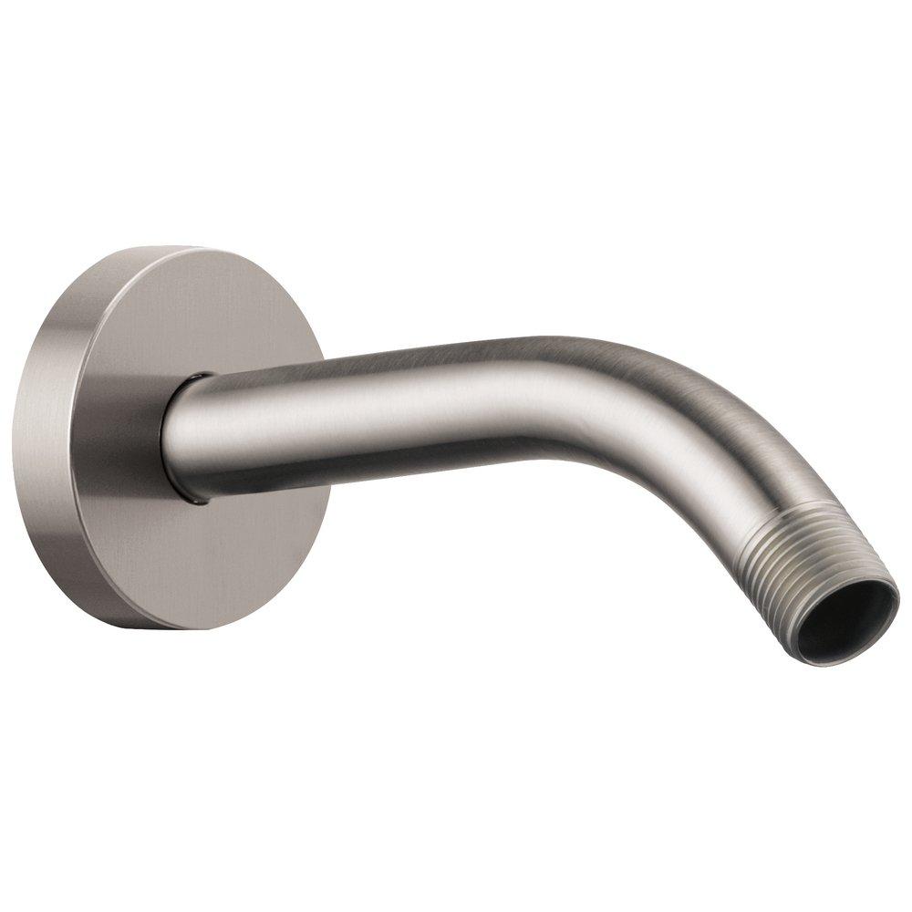 Brizo Luxe Nickel 1/2 in. NPT x IPS Solid Brass Shower Arm and Flange 