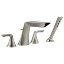 Two Handle Roman Tub Faucet in Luxe Nickel Trim Only