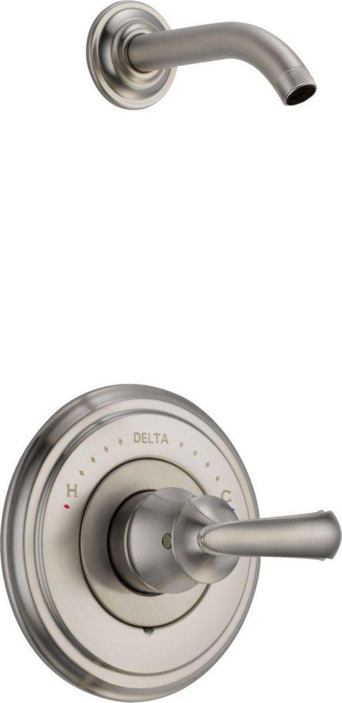 Delta Faucet Brilliance&reg; Stainless Shower Faucet (Trim Only) 