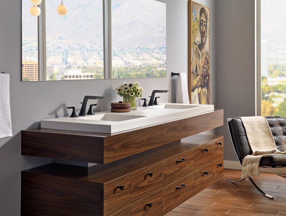 Brizo Matte Black Drawer Knob 