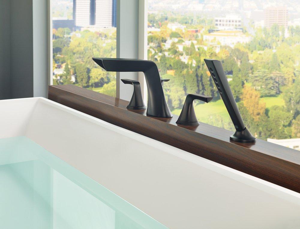 Brizo Polished Nickel Two Handle Roman Tub Faucet Trim Only 