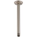10 in. Ceiling Mount Shower Arm and Flange in Luxe Nickel
