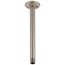 Brizo Luxe Nickel 1/2 x 2-3/8 x 10 in. NPT Solid Brass Shower Arm and Flange 