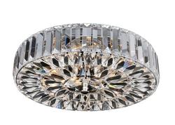 16 in. 40W 4-Light Candelabra E-12 Incandescent Flush Mount Ceiling Fixture in Chrome
