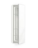 Robern Satin Anodized Aluminum/Classic Grey 30 in. Surface Mount and Recessed Mount Medicine Cabinet 