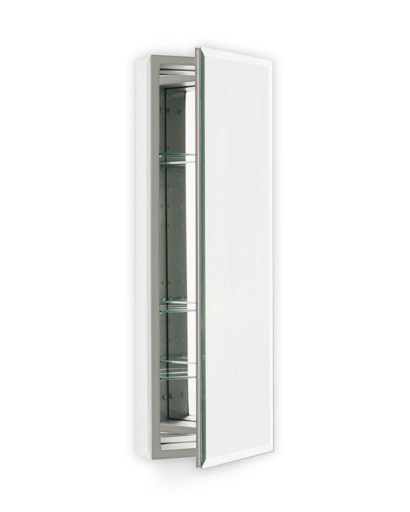 Robern Classic Grey Flat Top Cabinet with Bevel Edge Mirror 