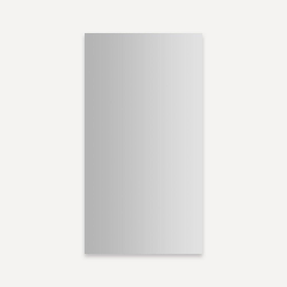 Robern Satin Anodized Aluminum/Classic Grey 30 in. Surface Mount and Recessed Mount Medicine Cabinet 