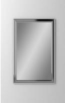 Robern Polished Chrome 23-1/4 x 39-3/8 in. Bryn Mawr Decorative Framed Medicine Cabinet with Left Hinge and Electric Option 