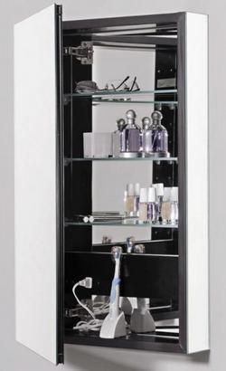 39-3/8 in. Surface Mount and Recessed Mount Medicine Cabinet in Classic Grey
