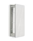 Robern Satin Anodized Aluminum/Classic Grey 39-3/8 in. Surface Mount and Recessed Mount Medicine Cabinet 