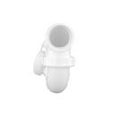 White PVC DWV LA Pattern P-Trap with Polyethylene Nut (1-1/2 & 1-1/4 in. 
