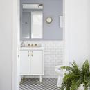 Robern Classic Grey 39-3/8 in. Surface Mount and Recessed Mount Medicine Cabinet 