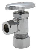 5/8 x 3/8 in. Round Handle Straight Supply Stop Valve in Polished Chrome