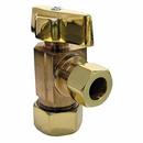 5/8 x 3/8 in. OD Tube x Compression Angle Supply Stop Valve in Polished Brass