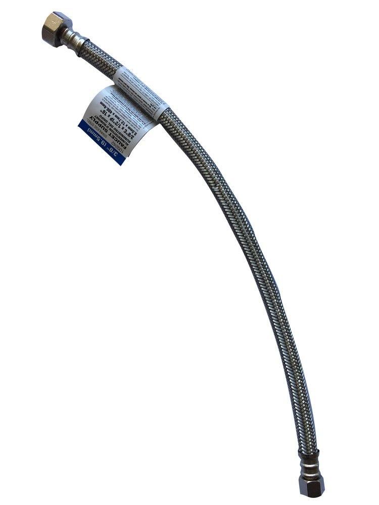 Capstone International Development 1/2 x 3/8 in. Compression x IP Stainless Steel Lavatory Supply Connector 