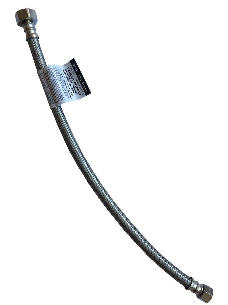 Capstone International Development 1/2 x 7/16 in. Compression x IP Stainless Steel Lavatory Supply Connector 