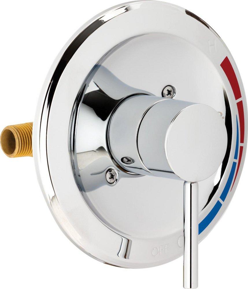 Chicago Faucets Polished Chrome Pressure Balancing Tub and Shower Valve Trim 