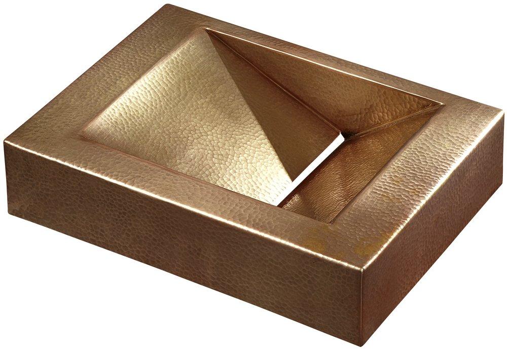 Thompson Antique Satin Gold Vessel Mount Bathroom Sink 