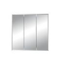 24 x 23-15/16 in. Beveled Mirror Overpacked in Basic White