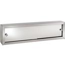 36-1/4 in. Stainless Steel and Polished Mirror Edge Medicine Cabinet Overpacked in Basic White