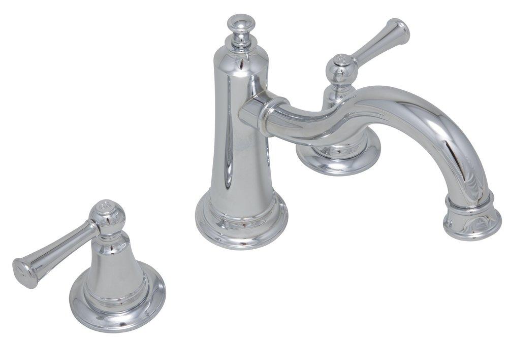 PROFLO&reg; Chrome Two Handle Roman Tub Faucet Trim Only 